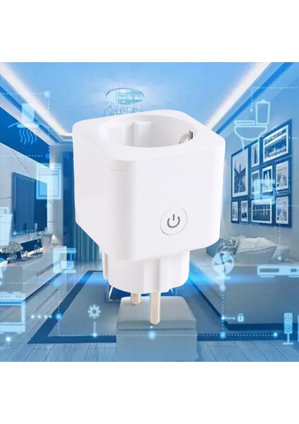 Güç Sayımı Graffiti Wifi Akıllı Soket ile Ab Fiş 16A U Mobil Uygulama Uzaktan Kumanda Zamanlayıcı Anahtarı Açma/kapama Anahtarı (Yurt Dışından)