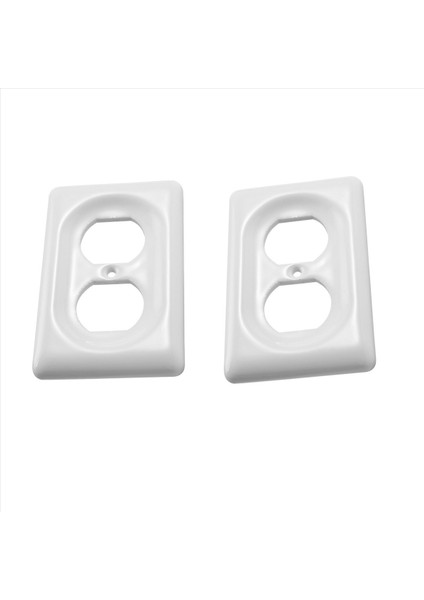 2 Pack Seramik Anahtar Plakaları Çıkış Kapakları Anahtar Plaka Kapağı Beyaz (Tek Dubleks) (Yurt Dışından) fiyatları