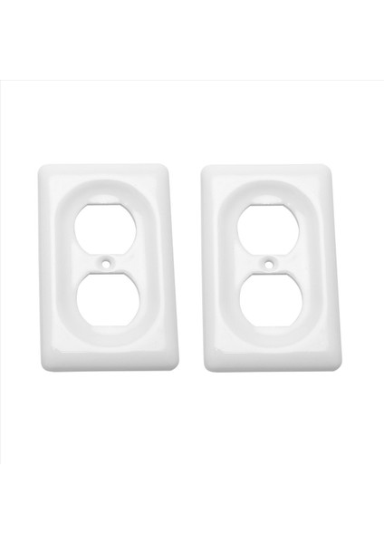 2 Pack Seramik Anahtar Plakaları Çıkış Kapakları Anahtar Plaka Kapağı Beyaz (Tek Dubleks) (Yurt Dışından) modelleri