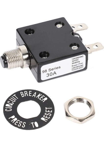1 Pcs 30A 125/250VAC 50VDC Devre Termal Kesici Termal Koruyucu ve 1 Pcs Elektrik Solenoid Valfı (Yurt Dışından) fiyatları