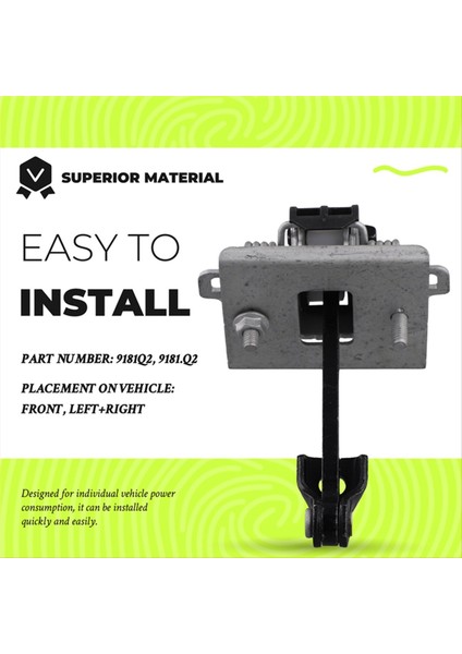 2pcs Ön Kapı Menteşe Durdurma Kontrol Kayışı 9181Q2 9181 Peugeot 3008 5008 2009-2017 Kapı Kontrolü Durdurucu Sınır Çubuğu Durdurma (Yurt Dışından) indirimleri