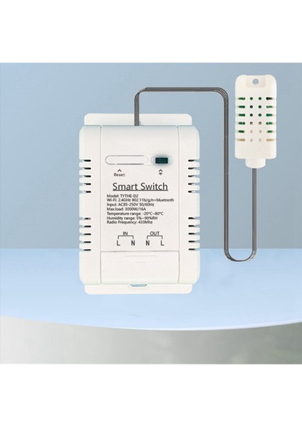 Güç Tüketimi Izleme Sıcaklığı ve Nem Izleme ile 2x Wifi Th-16 Switch Tura Kablosuz Kontrol (Yurt Dışından)