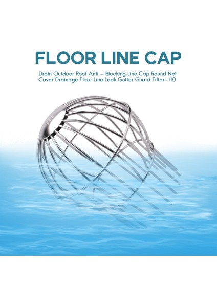 Dışarı Çatı Anti -Engelleme Çizgisi Kapak Yuvarlak Net Kapak Drenaj Zemin Çizgisi Sızıntı Oluk Koruma Filtresi -1010 (Yurt Dışından) modelleri