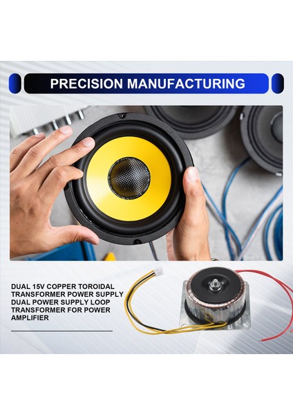 Güç Amplifikatörü Için Çift 15V Bakır Toroidal Transformatör Güç Kaynağı Çift Güç Kaynağı Döngüsü Transformatör (Yurt Dışından) indirimleri