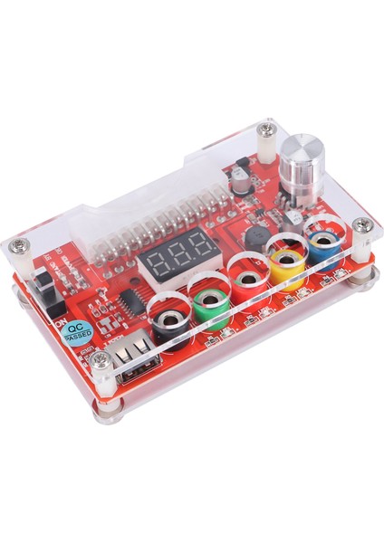 24 Pıns Atx Güç Kaynağı Breakout Tahtası ve Akrilik Kasa Kiti Modülü Adaptör Güç Konektörü Desteği 3 3V/5V/12V Adj (Yurt Dışından) modelleri