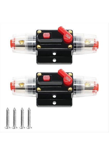 Manuel Sıfırlama 12-24V 4-12 Awg 150 Amp Devre Kesici Sline Sigorta Için 150A Sesli Satır Içi Devre Kesici Araba Ses Için Satır Inşa Sigorta (Yurt Dışından)
