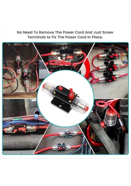 Manuel Sıfırlama 12-24V 4-12 Awg 150 Amp Devre Kesici Sline Sigorta Için 150A Sesli Satır Içi Devre Kesici Araba Ses Için Satır Inşa Sigorta (Yurt Dışından) indirimleri