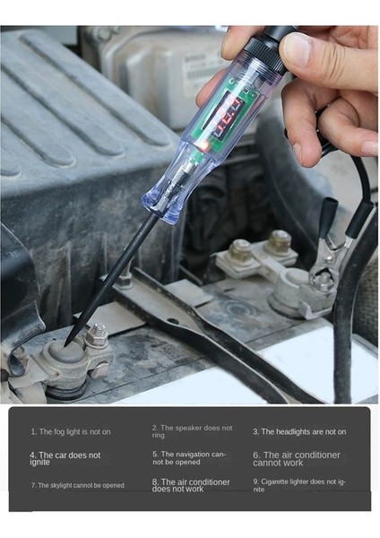 6V 12V 24V Otomotiv Elektrik Devresi Test Cihazı Otomatik Aksesuarlar Için Dijital Işık Prob Test Kalemi (Yurt Dışından) indirimleri