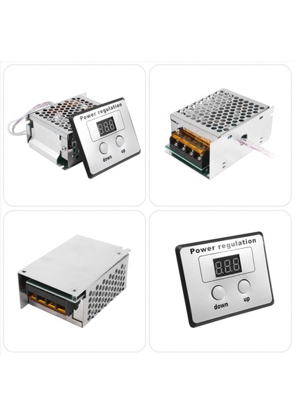 4000W 220V Ac Scr Voltaj Regülatörü Dimmer Elektrik Motoru Hız Sıcaklık Kontrolörü Su Isıtıcısı Küçük Motorlar (Yurt Dışından)