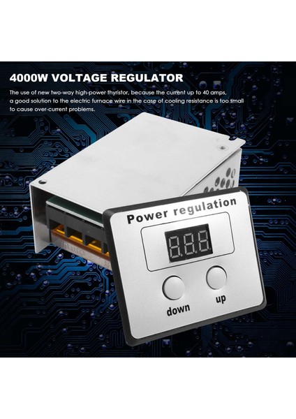 4000W 220V Ac Scr Voltaj Regülatörü Dimmer Elektrik Motoru Hız Sıcaklık Kontrolörü Su Isıtıcısı Küçük Motorlar (Yurt Dışından) indirimleri