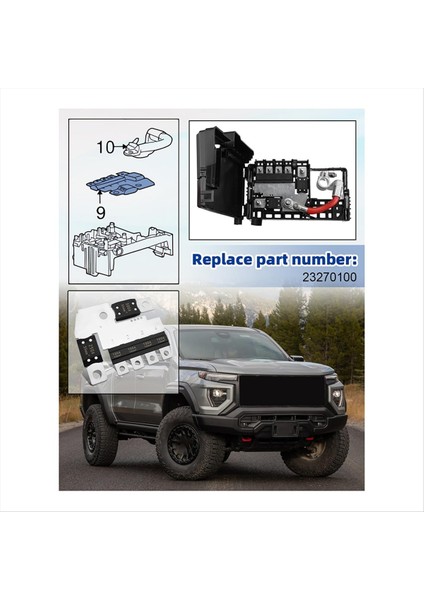 23270100 Pil Dağıtım Ana Sigorta Bloğu Chevy Colorado 2015-2021 Için Uygun Gmc Canyon 2015-2021 Için (Yurt Dışından) indirimleri