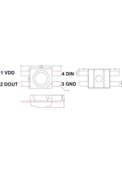 500PCS SK6812 Mini-E Rgb (Benzer WS2812B) SK6812 3228 Smd Piksel LED Çip Ayrı Ayrı Adreslenebilir Tam Renk Dc 5V (Yurt Dışından) fiyatları