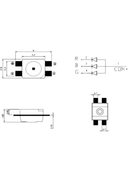 500PCS SK6812 Mini-E Rgb (Benzer WS2812B) SK6812 3228 Smd Piksel LED Çip Ayrı Ayrı Adreslenebilir Tam Renk Dc 5V (Yurt Dışından) modelleri