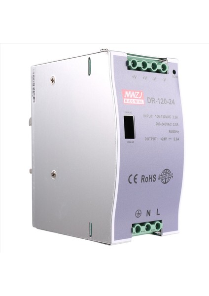 DR-120-24 120W Endüstriyel Sınıf Demiryolu Güç Kaynağı 24V5A Anahtarlama Güç Kaynağı Ray Montajı Anahtarlama Güç Kaynağı (Yurt Dışından)