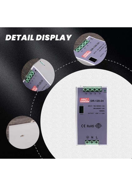 DR-120-24 120W Endüstriyel Sınıf Demiryolu Güç Kaynağı 24V5A Anahtarlama Güç Kaynağı Ray Montajı Anahtarlama Güç Kaynağı (Yurt Dışından) indirimleri