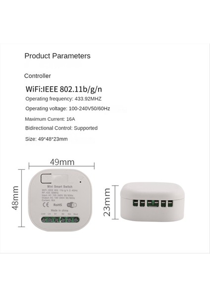 Tuya Wıfı RF433 Alıcı 16A Wifi Akıllı Kablosuz Anahtar 433MHZ Uzaktan Kumanda Alexa Google Home Için Akıllı Zamanlayıcı Anahtarı (Yurt Dışından)