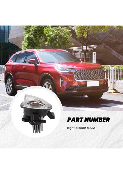 Araba Ön Tampon LED Gündüz Koşu Lambası Sis Lambası Montajı Büyük Duvar Haval H6 3. Nesil Sağ 4116101XKN01A (Yurt Dışından) modelleri