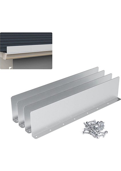 8pcs Yağmur Oluk Oluklu Sıçrama Gardiyanları Ev Çatı Köşesi Saptırıcı Çatı Yağmur Saptırıcı Oluğu Sıçrama Gardiyanları (Yurt Dışından) fiyatları