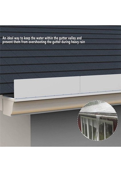 8pcs Yağmur Oluk Oluklu Sıçrama Gardiyanları Ev Çatı Köşesi Saptırıcı Çatı Yağmur Saptırıcı Oluğu Sıçrama Gardiyanları (Yurt Dışından) indirimleri