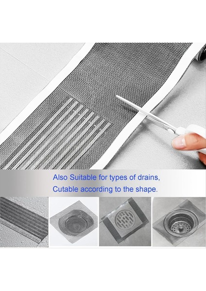 Cuttabable Duş Drenaj Kapağı Herhangi Bir Uzunluk Için Saç Yakalayıcı Kaldırma Aracı ile Doğrusal Duş Tahliyesi Için Saç Durdurucu (Yurt Dışından) modelleri