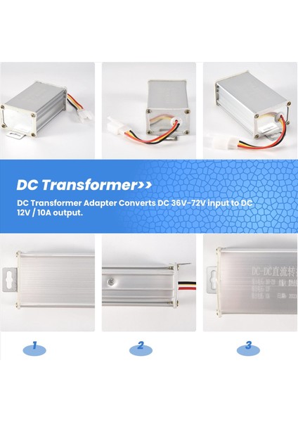 Transformatör Dc 36V 48V 60V 72V - 12V 10A Elektrikli Bisiklet Dönüştürücü Aşağı Transformatör (Yurt Dışından) fırsatları