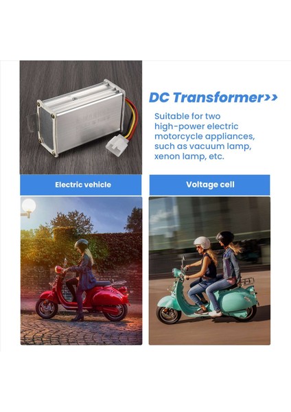 Transformatör Dc 36V 48V 60V 72V - 12V 10A Elektrikli Bisiklet Dönüştürücü Aşağı Transformatör (Yurt Dışından) indirimleri