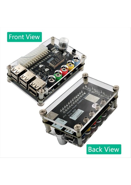 24PIN Atx Güç Kaynağı Breakout Tahtası Güç Modülü Adaptör Bağlayıcı Ayarlanabilir Voltaj Düğmesi 6 Bağlantı Noktası USB 2 0 (Yurt Dışından) fiyatları