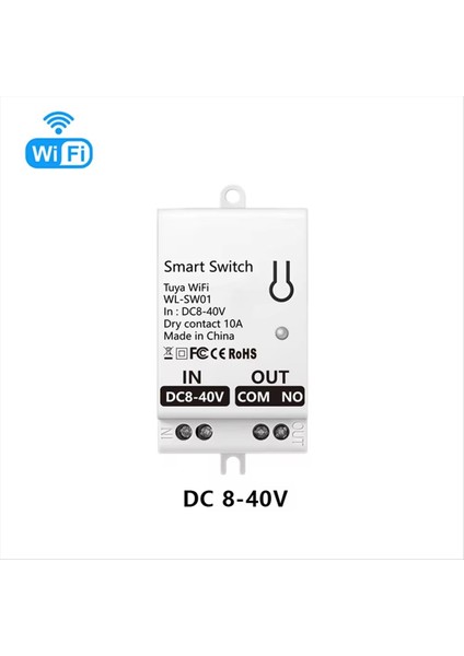 Tuya Smart Wifi Kuru Iletişim Anahtarı Modülü 10A Ana Sayfa Universal Dıy Breaker Röle Akıllı Yaşam Alexa Dc 8-40V (Yurt Dışından) fiyatları