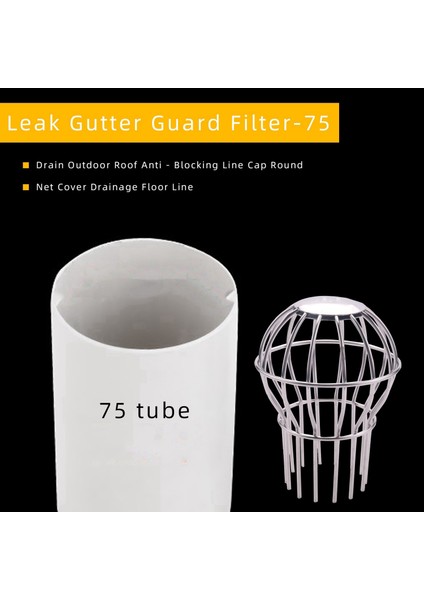 Dışarı Çatı Anti -Engelleme Çizgisi Kapak Yuvarlak Net Kapak Drenaj Zemin Çizgisi Sızıntı Oluk Koruma Filtresi -75 (Yurt Dışından) fırsatları