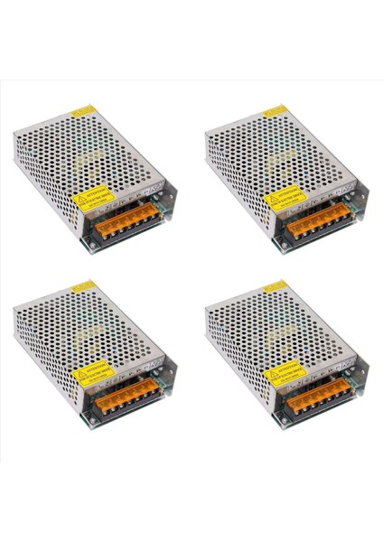 4x Dc 12V 10A 120W Anahtarlama Güç Kaynağı Düzenlenmiş Transformatör/güvenlik Tasarlanmış Alüminyum Güç Transformatörü Aşırı Yüklü (Yurt Dışından)