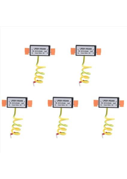 5x RS485 Tarih Sinyal Güç Araştırıcı Anti Dalgalanma Koruyucu Izleme Cctv Kamera Koruma Cihazı Thunder Önleyici (Yurt Dışından)