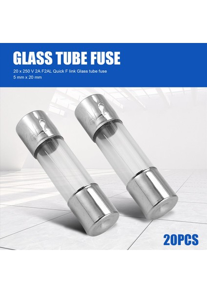 20 x 250 V 2A F2AL Hızlı F Bağlantı Cam Tüp Sigortası 5 mm x 20 mm (Yurt Dışından) fırsatları