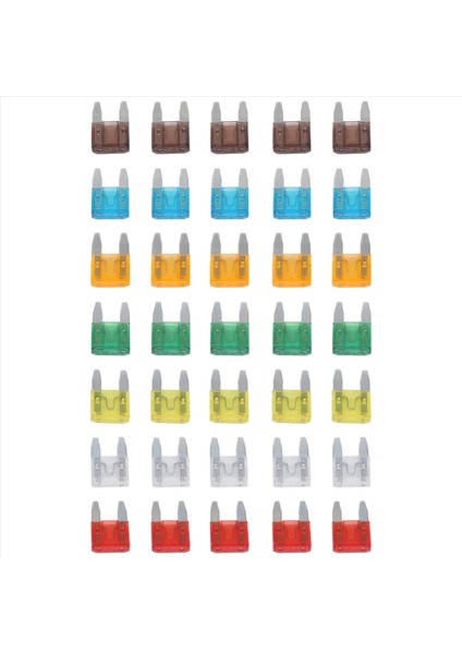 35 Parça Karışık Mini Bıçak Sigortası Otomatik Araba Motosikleti 5 5 5 10 15 20 25 30 Amp (Yurt Dışından)