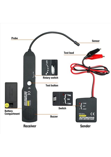 2x Kısa Açık Bulucu Devre Dedektörü Güç Kablosu Test Cihaz Tracer EM415PRO Scanner Diagnostic Aracı Tekne Için (Yurt Dışından) indirimleri