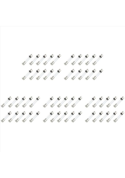 50 Adet Hızlı Darbe Tipi Cam Tüp Sigortaları 6X30MM 250V 10A (Yurt Dışından)