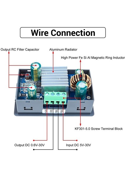 Dc-Dc Buck Boost Dönüştürücü Ayarlanabilir Voltaj Regülatörü Dc 5-30V 35W 4A Güç Kaynağı Adım Aşağı Transformatör (Yurt Dışından) fırsatları