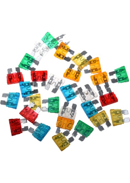 30 Pcs Standart Otomatik Bıçak Sigortası Araba 5 10 15 20 25 30 Amp Karışık (Yurt Dışından)