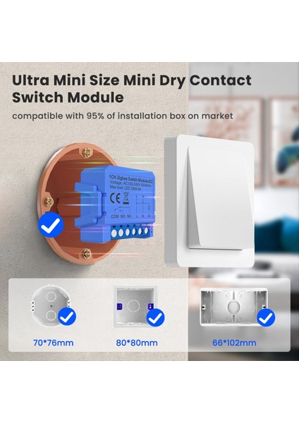 Graffiti Uygulamasını Kapatın Zigbee 12/24V Dc Nonc Nonc Taşınabilir Akıllı Anahtar Kapalı Zigbee (Yurt Dışından) fırsatları