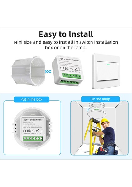 2 Yollu Açık/kapama Anahtarı Graffiti Smart Zigbee Akıllı 2 Yollu Açık/kapalı Anahtarı Mini Gizli Kutu Anahtarı (Yurt Dışından) fırsatları