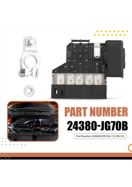 Araba Sigorta Kutusu Pozitif Pil Sigorta Terminali 24380-JG70B 956132 Nissan Rogue 2014-2021 Qashqai 2010 (Yurt Dışından) indirimleri
