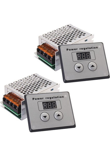 2x 4000W 220V Ac Scr Voltaj Regülatörü Dimmer Elektrik Motoru Hız Sıcaklık Kontrolörü Su Isıtıcısı Küçük Motorlar (Yurt Dışından)
