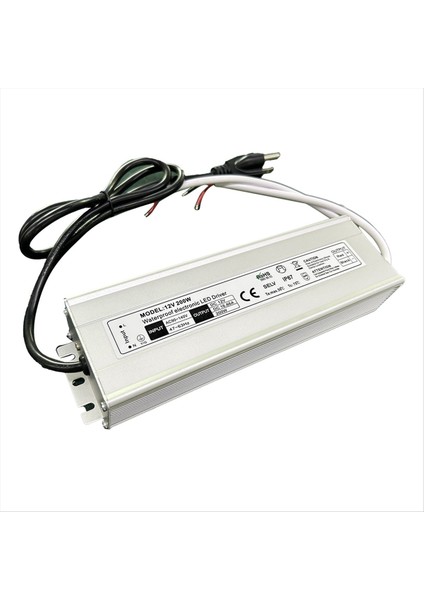 LED Sürücü 200W Su Geçirmez IP67 Güç Kaynağı Transformatör Adaptörü 90V-140V AC-12V Dc Düşük Voltaj Çıkışı Abd Fiş (Yurt Dışından)