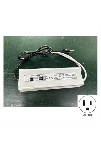 LED Sürücü 200W Su Geçirmez IP67 Güç Kaynağı Transformatör Adaptörü 90V-140V AC-12V Dc Düşük Voltaj Çıkışı Abd Fiş (Yurt Dışından) indirimleri