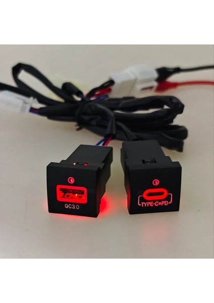 Araba USB Şarj Cihazı Pd Hızlı Şarj Qc3 0 Telefon Şarjı Adaptörü Golf Için Çıkış Düğmesi 6 Mk6 Jetta 5 Scirocco 2006 - 2012 (Yurt Dışından) indirimleri