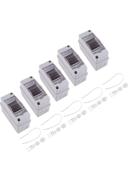 5pcs Ht Serisi Dış Mekan Su Geçirmez Elektrik Dağıtım Kutusu 2WAYS Mcb Switch Pc Plastik Kavşak Tel Kutusu IP65 (Yurt Dışından) fiyatları
