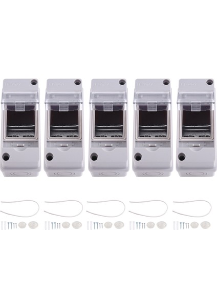 5pcs Ht Serisi Dış Mekan Su Geçirmez Elektrik Dağıtım Kutusu 2WAYS Mcb Switch Pc Plastik Kavşak Tel Kutusu IP65 (Yurt Dışından) modelleri