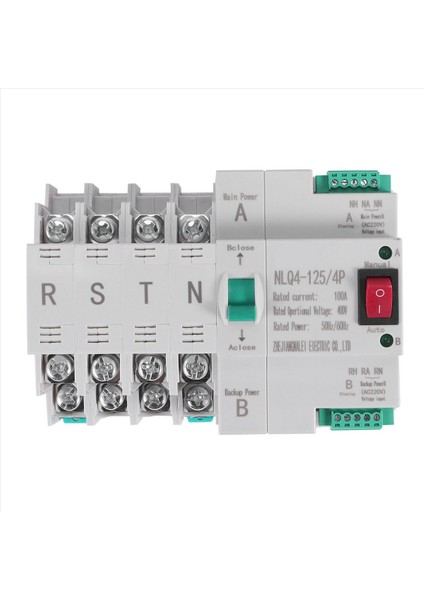 Mcb Tipi Çift Güç Otomatik Aktarım Anahtarı 4p 100A Ats Devre Kesici Elektrik Anahtarı (Yurt Dışından) fiyatları