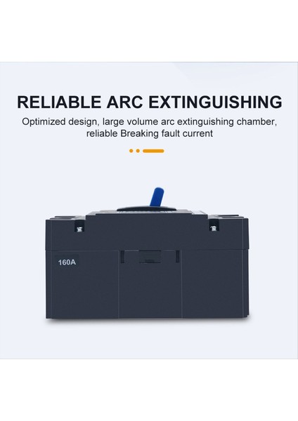 Tomzn 2p Dc 1000V Güneş Kalıplı Kasa Devre Kesici Mccb Aşırı Yük Koruma Anahtarı Koruyucu Güneş Fotovoltaik Pv 160A (Yurt Dışından)