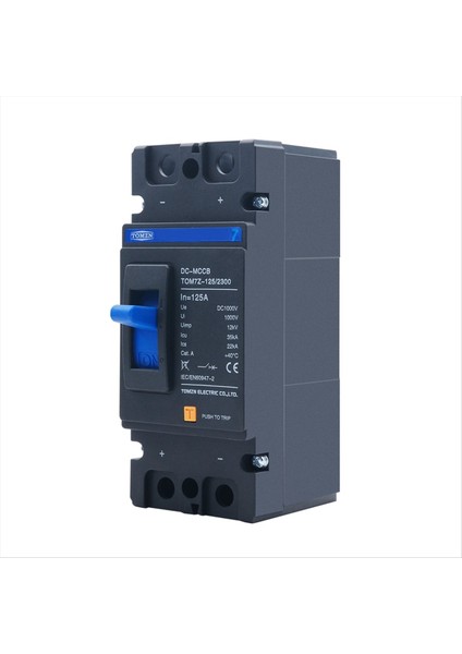 Tomzn 2p Dc 1000V Güneş Kalıplı Kasa Devre Kesici Mccb Aşırı Yük Koruma Anahtarı Koruyucu Güneş Fotovoltaik Pv 160A (Yurt Dışından) indirimleri