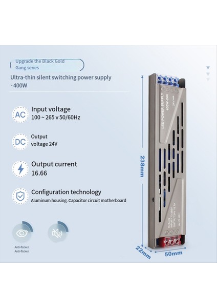 LED Transformatör 24 V Transformatör 24 Volt Sürücü LED Şerit LED Ampuller Için Sabit Voltaj LED Transformatör 200W (Yurt Dışından) indirimleri